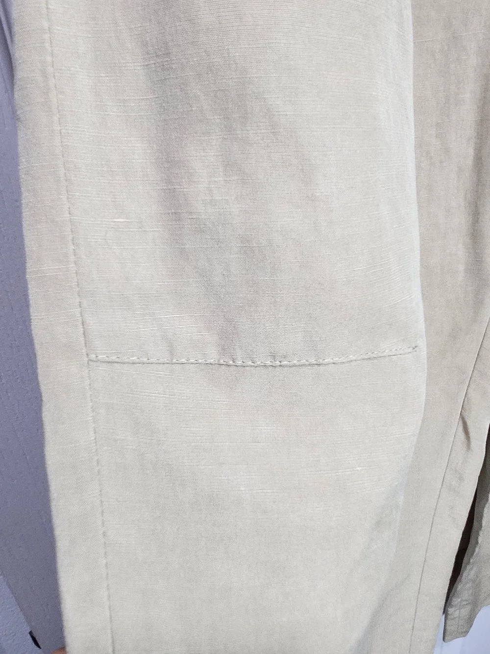 Banana Republic Tencel Linen Blend Relaxed Utility Pants Size 14 Khaki